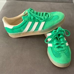 Adidas Samba OG Vibrant Green Mesh Sneakers with White Accents